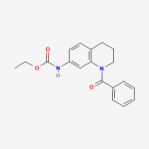 Ethyl (1-benzoyl-1,2,3,4-tetrahydroquinolin-7-yl)carbamate