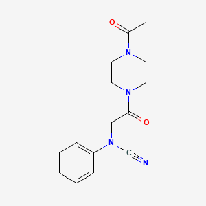 [2-(4-Acetylpiperazin-1-yl)-2-oxoethyl]-phenylcyanamide