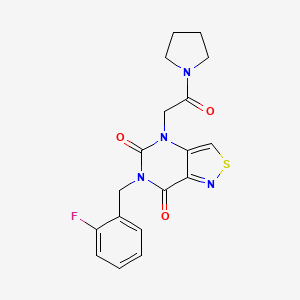 6-(2-fluorobenzyl)-4-(2-oxo-2-pyrrolidin-1-ylethyl)isothiazolo[4,3-d]pyrimidine-5,7(4H,6H)-dione