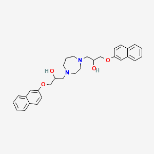 molecular formula C31H36N2O4 B2645381 1-{4-[2-Hydroxy-3-(naphthalen-2-yloxy)propyl]-1,4-diazepan-1-yl}-3-(naphthalen-2-yloxy)propan-2-ol CAS No. 692762-10-0