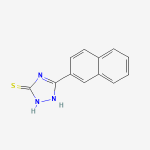molecular formula C12H9N3S B2645386 5-(naphthalen-2-yl)-4H-1,2,4-triazole-3-thiol CAS No. 7271-55-8