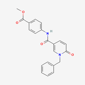 molecular formula C21H18N2O4 B2645392 Methyl 4-[(1-benzyl-6-oxopyridine-3-carbonyl)amino]benzoate CAS No. 1004256-23-8