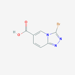 molecular formula C7H4BrN3O2 B2645400 3-Bromo-[1,2,4]triazolo[4,3-a]pyridine-6-carboxylic acid CAS No. 1780376-28-4