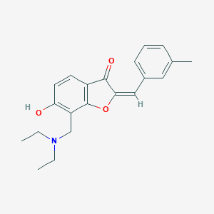 molecular formula C21H23NO3 B264541 7-[(diethylamino)methyl]-6-hydroxy-2-(3-methylbenzylidene)-1-benzofuran-3(2H)-one 