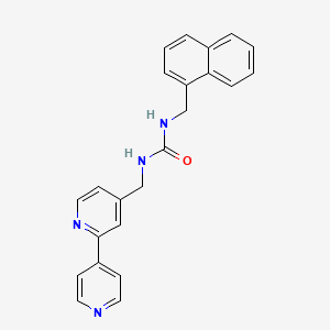 1-([2,4'-Bipyridin]-4-ylmethyl)-3-(naphthalen-1-ylmethyl)urea