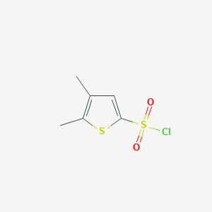 molecular formula C6H7ClO2S2 B2645417 4,5-Dimethylthiophene-2-sulfonyl chloride CAS No. 74616-28-7