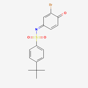 (E)-N-(3-bromo-4-oxocyclohexa-2,5-dien-1-ylidene)-4-(tert-butyl)benzenesulfonamide