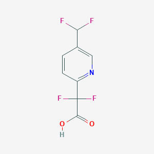 molecular formula C8H5F4NO2 B2645429 2-[5-(Difluoromethyl)pyridin-2-yl]-2,2-difluoroacetic acid CAS No. 2248334-76-9