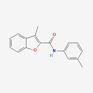 molecular formula C17H15NO2 B2645435 3-methyl-N-(3-methylphenyl)-1-benzofuran-2-carboxamide CAS No. 55990-32-4