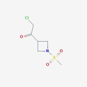 2-Chloro-1-(1-methylsulfonylazetidin-3-yl)ethanone