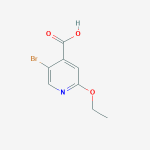 molecular formula C8H8BrNO3 B2645479 5-Bromo-2-ethoxyisonicotinic acid CAS No. 1379305-67-5