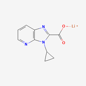 molecular formula C10H8LiN3O2 B2645494 3-环丙基-3H-咪唑并[4,5-b]吡啶-2-羧酸锂 CAS No. 2197053-90-8