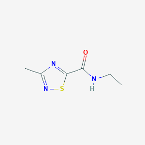 molecular formula C6H9N3OS B2645496 N-乙基-3-甲基-1,2,4-噻二唑-5-甲酰胺 CAS No. 1448026-67-2