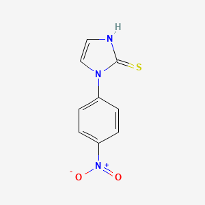 molecular formula C9H7N3O2S B2645503 1-(4-nitrophenyl)-1H-imidazole-2-thiol CAS No. 155655-99-5