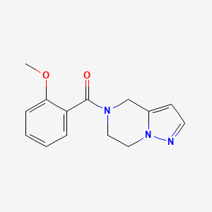 (6,7-dihydropyrazolo[1,5-a]pyrazin-5(4H)-yl)(2-methoxyphenyl)methanone
