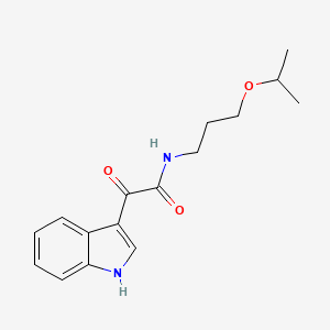 2-(1H-indol-3-yl)-N-(3-isopropoxypropyl)-2-oxoacetamide