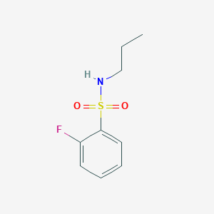 molecular formula C9H12FNO2S B2645543 2-fluoro-N-propylbenzene-1-sulfonamide CAS No. 727982-70-9