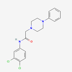molecular formula C18H19Cl2N3O B2645548 N-(3,4-dichlorophenyl)-2-(4-phenylpiperazin-1-yl)acetamide CAS No. 868256-47-7