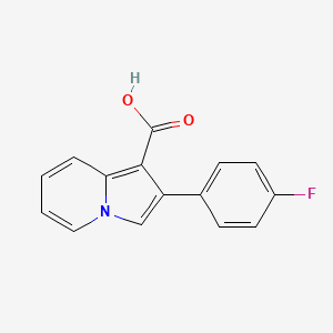 molecular formula C15H10FNO2 B2645561 2-(4-fluorophenyl)indolizine-1-carboxylic Acid CAS No. 477889-04-6