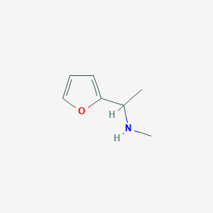 molecular formula C7H11NO B2645563 (1-Furan-2-yl-ethyl)-methyl-amine CAS No. 174316-27-9