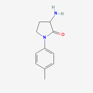 molecular formula C11H14N2O B2645587 3-Amino-1-(4-methylphenyl)pyrrolidin-2-one CAS No. 6103-50-0
