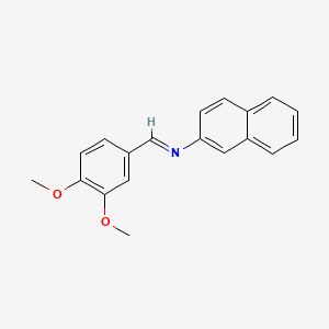 molecular formula C19H17NO2 B2645593 N-(2-Naphthyl)-3,4-dimethoxybenzenemethaneimine CAS No. 68871-11-4