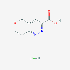 7,8-Dihydro-5H-pyrano[4,3-c]pyridazine-3-carboxylic acid;hydrochloride