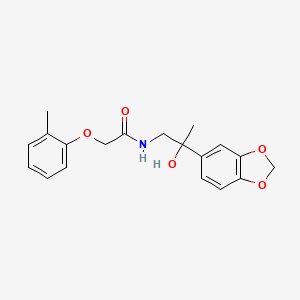 N-(2-(benzo[d][1,3]dioxol-5-yl)-2-hydroxypropyl)-2-(o-tolyloxy)acetamide