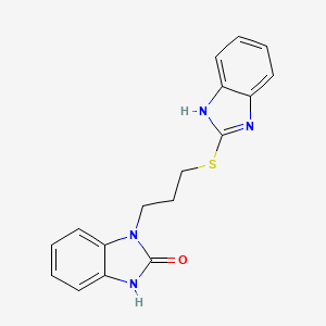 1-[3-(1H-1,3-benzodiazol-2-ylsulfanyl)propyl]-2,3-dihydro-1H-1,3-benzodiazol-2-one