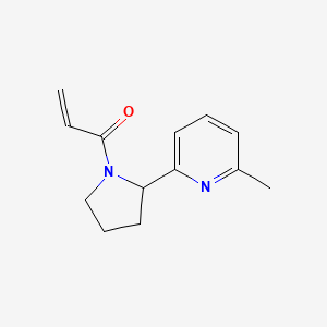 1-[2-(6-Methylpyridin-2-yl)pyrrolidin-1-yl]prop-2-en-1-one