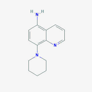 molecular formula C14H17N3 B2645671 8-(哌啶-1-基)喹啉-5-胺 CAS No. 856090-97-6
