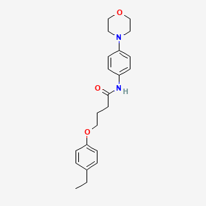 molecular formula C22H28N2O3 B2645672 4-(4-乙基苯氧基)-N-(4-吗啉-4-基苯基)丁酰胺 CAS No. 453584-34-4