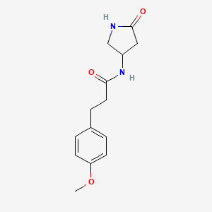 molecular formula C14H18N2O3 B2645673 3-(4-methoxyphenyl)-N-(5-oxopyrrolidin-3-yl)propanamide CAS No. 1351617-44-1