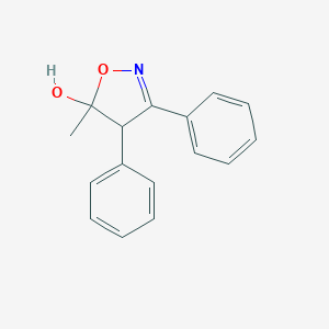 molecular formula C16H15NO2 B026457 5-Methyl-3,4-diphenyl-4,5-dihydroisoxazol-5-OL CAS No. 181696-73-1