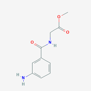 molecular formula C10H12N2O3 B2645708 Methyl 2-[(3-aminophenyl)formamido]acetate CAS No. 56445-69-3