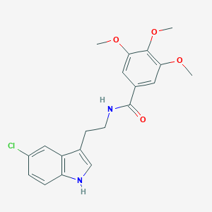 molecular formula C20H21ClN2O4 B264572 N-[2-(5-chloro-1H-indol-3-yl)ethyl]-3,4,5-trimethoxybenzamide 