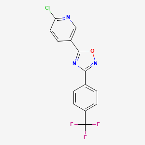 2-Chloro-5-(3-(4-(trifluoromethyl)phenyl)-1,2,4-oxadiazol-5-yl)pyridine