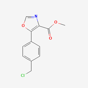 Methyl 5-[4-(chloromethyl)phenyl]-1,3-oxazole-4-carboxylate