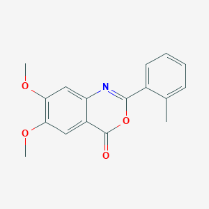 6,7-dimethoxy-2-(2-methylphenyl)-4H-3,1-benzoxazin-4-one