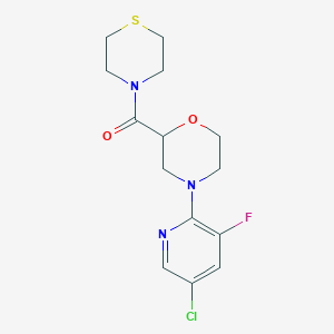 4-(5-Chloro-3-fluoropyridin-2-yl)-2-(thiomorpholine-4-carbonyl)morpholine