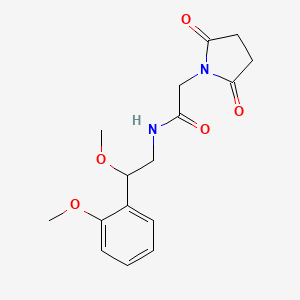 2-(2,5-dioxopyrrolidin-1-yl)-N-[2-methoxy-2-(2-methoxyphenyl)ethyl]acetamide