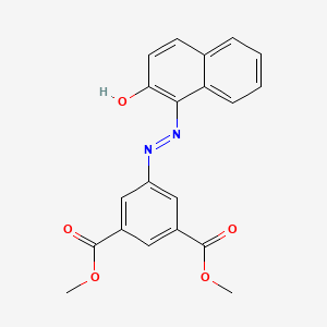 molecular formula C20H16N2O5 B2645751 (Z)-dimethyl 5-(2-(2-oxonaphthalen-1(2H)-ylidene)hydrazinyl)isophthalate CAS No. 304692-11-3