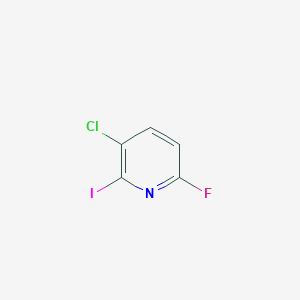 molecular formula C5H2ClFIN B2645752 3-Chloro-6-fluoro-2-iodopyridine CAS No. 1807166-48-8