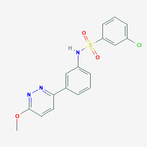 3-chloro-N-[3-(6-methoxypyridazin-3-yl)phenyl]benzenesulfonamide