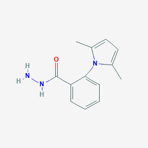 molecular formula C13H15N3O B026458 2-(2,5-二甲基-1H-吡咯-1-基)苯甲酰肼 CAS No. 100373-80-6