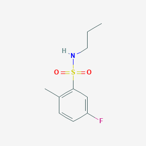 molecular formula C10H14FNO2S B2645805 5-fluoro-2-methyl-N-propylbenzenesulfonamide CAS No. 1094795-76-2