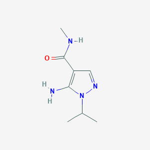 molecular formula C8H14N4O B2645811 5-Amino-1-isopropyl-N-methyl-1H-pyrazole-4-carboxamide CAS No. 1880697-35-7