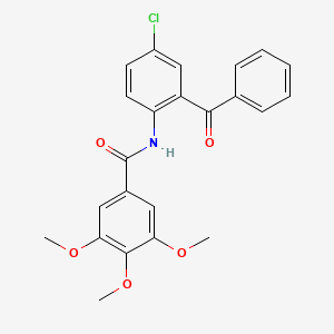 N-(2-benzoyl-4-chlorophenyl)-3,4,5-trimethoxybenzamide