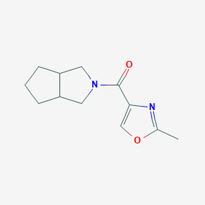 molecular formula C12H16N2O2 B2645822 3,3a,4,5,6,6a-Hexahydro-1H-cyclopenta[c]pyrrol-2-yl-(2-methyl-1,3-oxazol-4-yl)methanone CAS No. 2380145-41-3