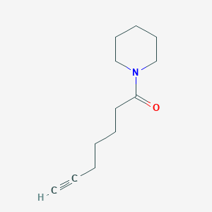 molecular formula C12H19NO B2645824 1-(Piperidin-1-yl)hept-6-yn-1-one CAS No. 1698732-24-9